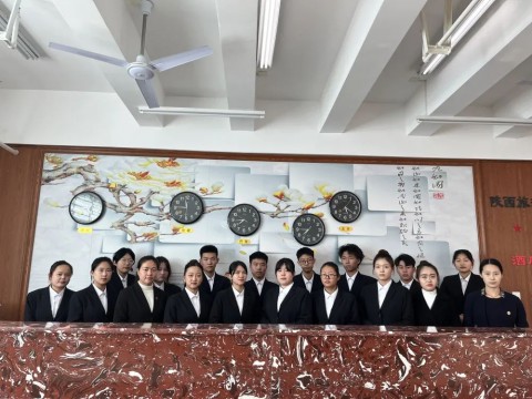 今年会酒旅专业组织2022级新生开展前厅服务实训考核