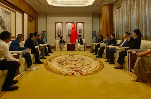 世界中餐业联合会赴新加坡餐饮投资考察团拜会中国驻新加坡大使馆